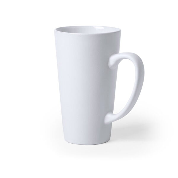 Taza publicitaria de cerámica blanca de 480 ml - KORPUS Taza publicitaria de cerámica blanca de 480 ml - KORPUS