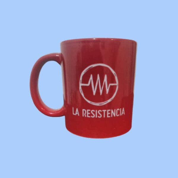 Taza roja personalizada La Resistencia