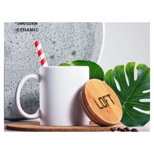Taza publicitaria de cerámica blanca 370 ml - YOTEL
