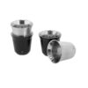 Set vasos Kodet de acero inoxidable de 80 ml
